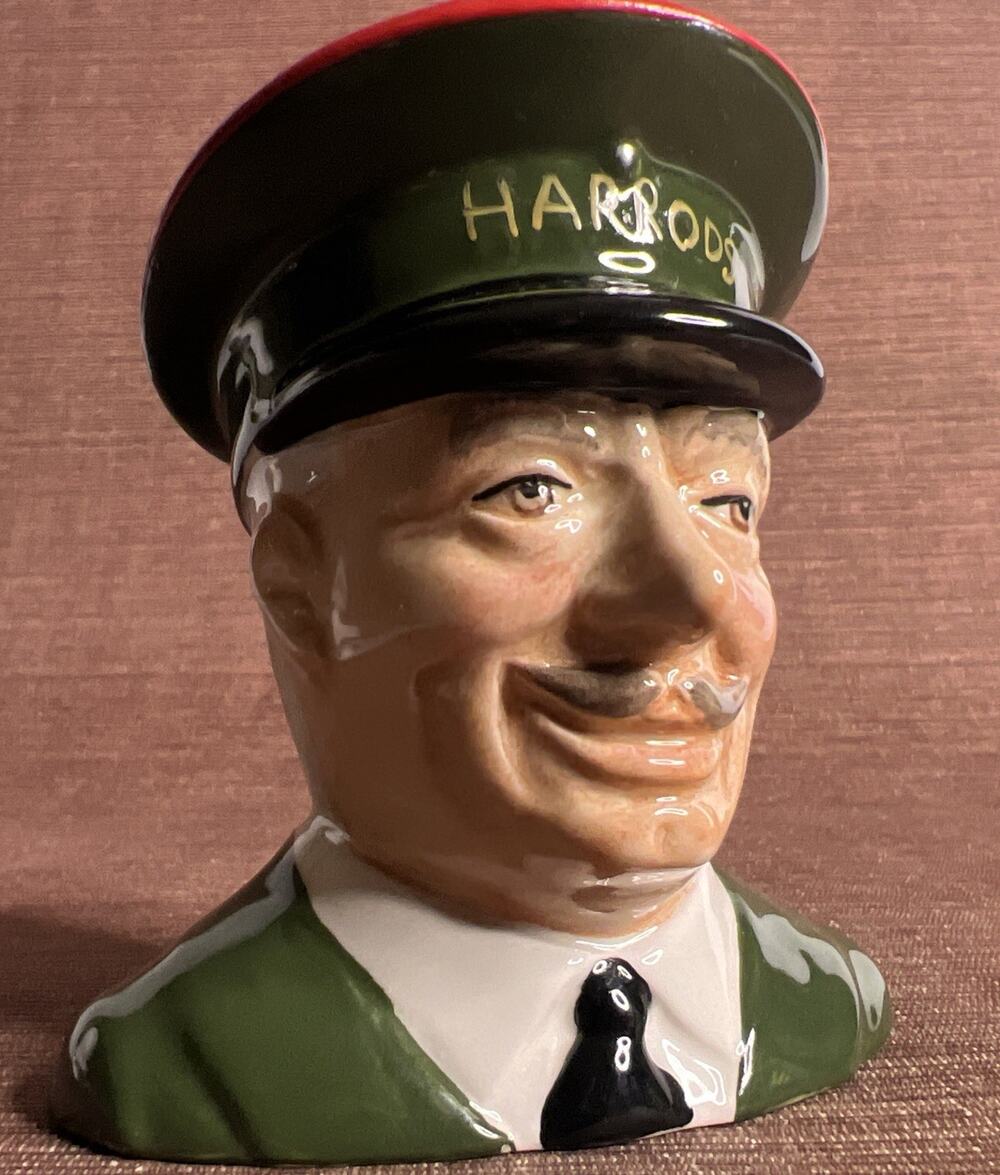 Vintage Harrods Department Store England Doorman Toby Mug Carlton Ware #4497
